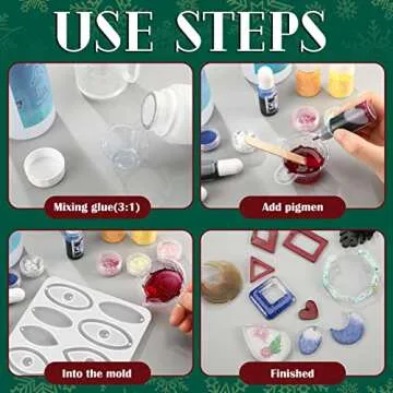 Patelai 4 Pieces Resin Jewelry Earring Silicone Molds Valentine's Day Women Epoxy Mold for Jewelry Making Gift Supplies DIY Craft Necklace Pendant(Snowflake Oval)