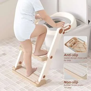 XJD Adjustable Potty Training Toilet with Step Ladder