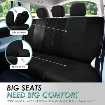 FH Group Car Seat Covers Full Set - Waterproof Protection