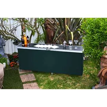 Trademark Innovations Portable Bar Table - Collapsible Design with Carrying Case