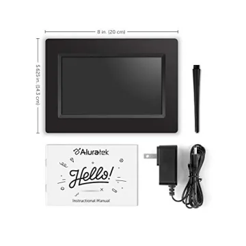Aluratek 7 Inch Digital Photo Frame with Auto Slideshow