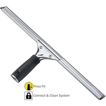 Unger Professional Steel Squeegee for Streak-Free Windows