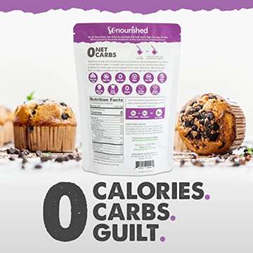 Powdered Monk Fruit Sweetener with Erythritol, 1:1 Sugar Substitute, Keto, 0 Calorie, 0 Net Carb, No...