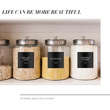 Elegant 168 Pantry Labels Set for Organized Kitchens