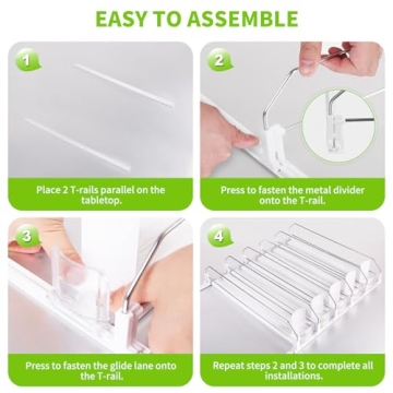 Adjustable Drink Organizer for Fridge - Holds 25 Cans