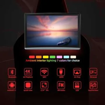 Kaskawise 12.4" Android 11 Car TV - Stream & Play!