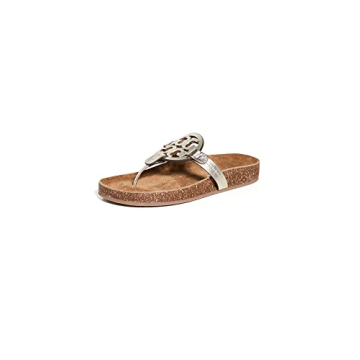 Tory Burch Women's Miller Cloud Sandals - Spark Gold/Natural - Comfortable Style