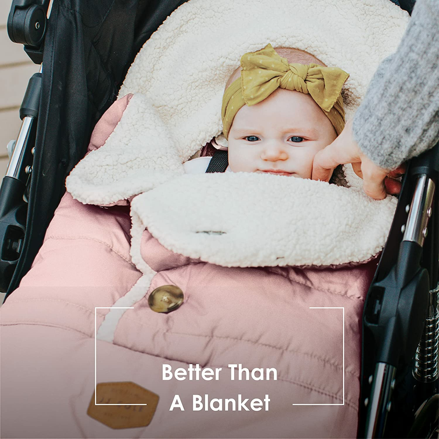 JJ Cole Bundle Me Urban Baby Bunting Bag Blush Pink