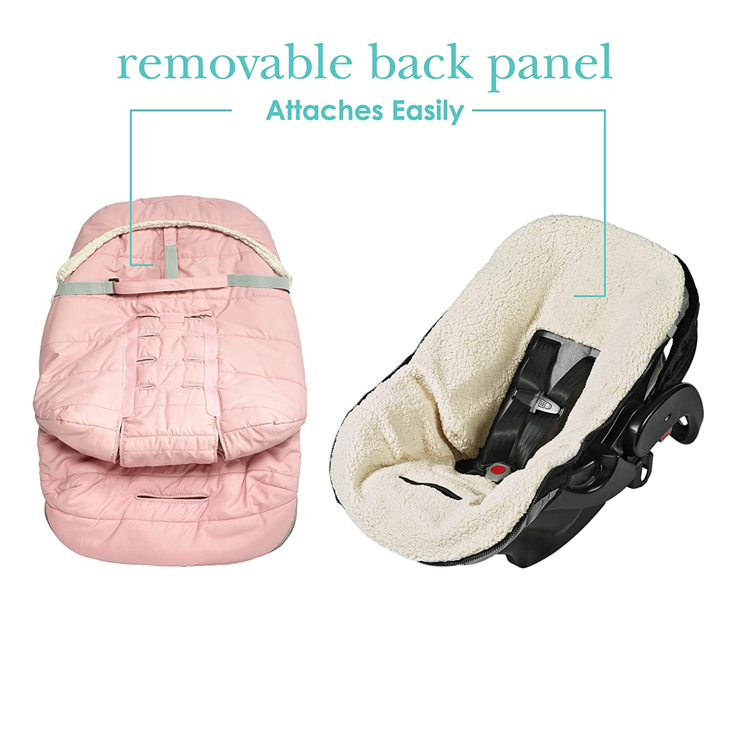 JJ Cole Bundle Me Urban Baby Bunting Bag Blush Pink