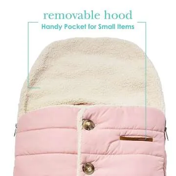 JJ Cole Bundle Me Urban Baby Bunting Bag Blush Pink