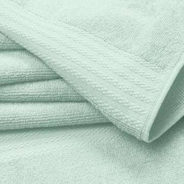GLAMBURG Ultra Soft 8-Piece Towel Set - Luxurious Hotel Quality for Everyday Comfort
