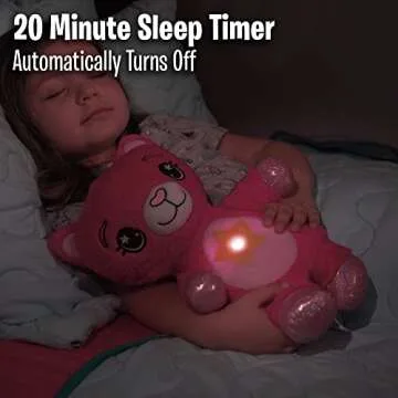Ontel Star Belly Dream Lites, Stuffed Animal Night Light, 3 years and up, Pretty Pink Kitty - Projects Glowing Stars & Shapes in 6 Gentle Colors, As Seen on TV