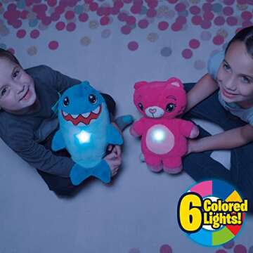 Ontel Star Belly Dream Lites, Stuffed Animal Night Light, 3 years and up, Pretty Pink Kitty - Projects Glowing Stars & Shapes in 6 Gentle Colors, As Seen on TV