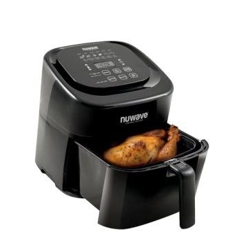 NUWAVE Brio 7-in-1 Air Fryer Oven, 7.25-Quart with One-Touch Digital Controls, Non-Stick Air Circula...