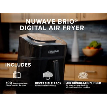 NUWAVE Brio 7-in-1 Air Fryer Oven with Digital Controls