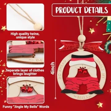 Jingle My Bell Ornament - Funny Xmas Gift 2024