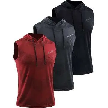 Neleus Men's Workout Tank Tops - 3 Pack Sleeveless