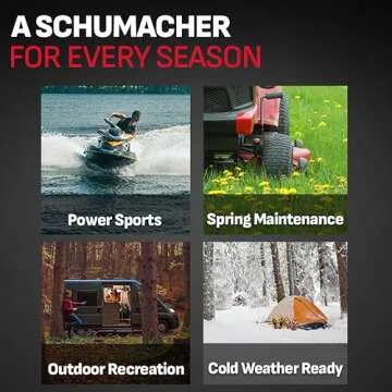 Schumacher Electric BAF-1 Zinc-Coated Side Terminal Charging Posts for Automotive, Marine, and Power Sports Batteries, 5/16 of an inch Posts, Silver, 2 Units