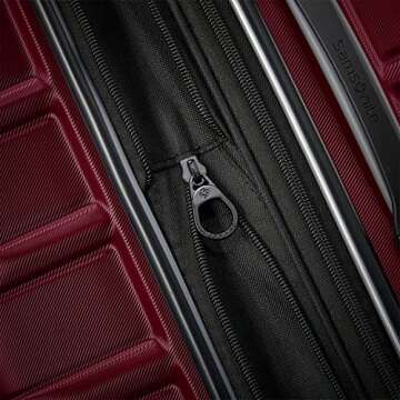 Samsonite Omni 2 Hardside Expandable Luggage with Spinner Wheels, Natural Merlot, 2-Piece Set (Carry-on/Medium)