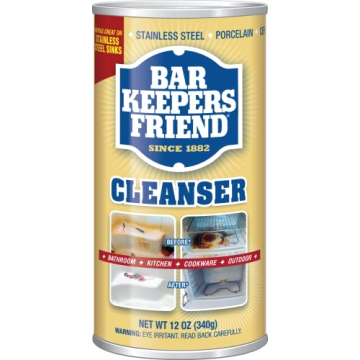 Bar Keepers Friend Powdered Cleanser - Stain & Rust Remover for Sparkling Clean