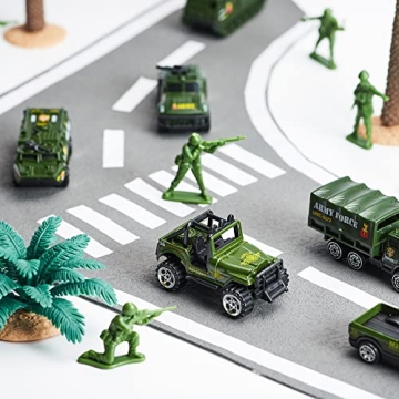 Amazing JOYIN Military Truck Set with Lights and Sounds