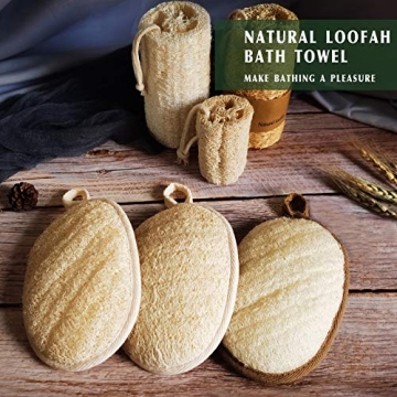 Natural Loofah Exfoliating Pads for Sustainable Shower
