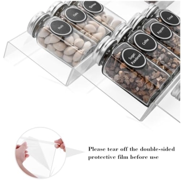 Mulush Spice Rack Tray for Organized Kitchen Storage