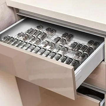 Mulush Spice Rack Tray for Organized Kitchen Storage