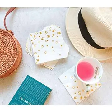 Elegant Gold Napkins for Every Celebration - 100 Pack