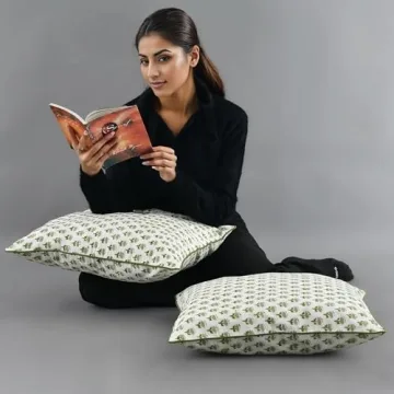 CPC Cotton Throw Pillow Covers - Soft, Stylish, Set of 2