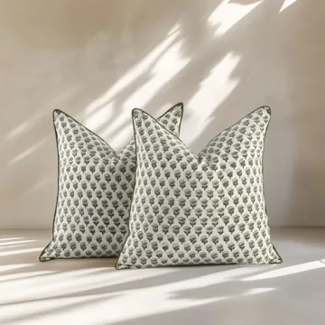 CPC Cotton Throw Pillow Covers - Soft, Stylish, Set of 2