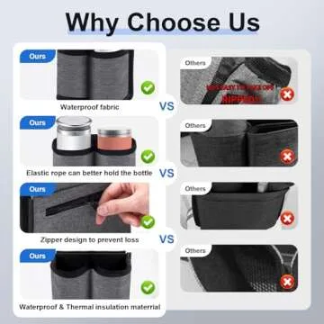 Luggage Cup Holder for Suitcases Free Hands, Travel Accessories, Luggage Cup Caddy Gifts, Beverage Holder, Universal Luggage Accessories for Flight Attendants, Business Travelers (Grey-02)