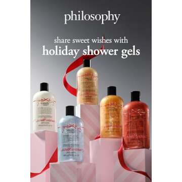 philosophy sugared crust shampoo, shower gel & bubble bath, 16oz