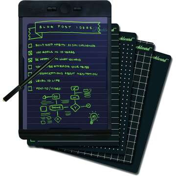 Boogie Board Blackboard Reusable Notebook with Stylus