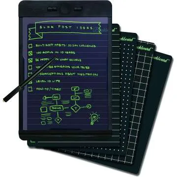 Boogie Board Blackboard Reusable Notebook with Stylus