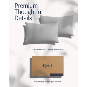 REST Evercool Cooling Pillow Cases for Sensitive Skin & Hair