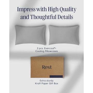 REST Evercool Cooling Pillow Cases for Sensitive Skin & Hair