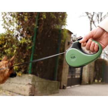 TUG Retractable Dog Leash - Comfortable, 360° Tangle-Free