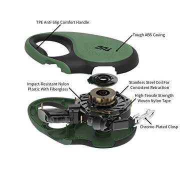 TUG Retractable Dog Leash - Comfortable, 360° Tangle-Free