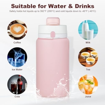 Lightweight Collapsible Water Bottle for Travel and Gym