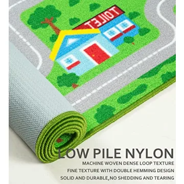 Yincimar Kids Playroom Rug City Life Playmat for Hot Wheels
