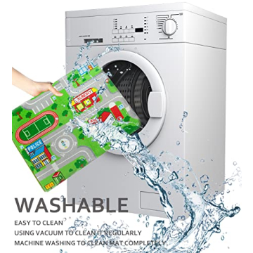 Yincimar Kids Playroom Rug City Life Playmat for Hot Wheels