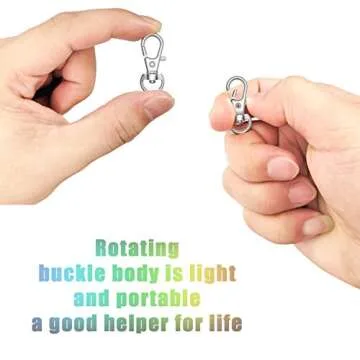 sprookber 100pcs Metal Lobster Claw Clasp Set for Crafts