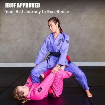Elite Sports Ultra-Light Women's BJJ GI - IBJJF Jiu-Jitsu GI for Girls and women (See Special Sizing Guide)