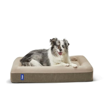 Casper Dog Bed, Plush Memory Foam, Large, Sand, 35.0"L x 45.0"W x 7.0"Th