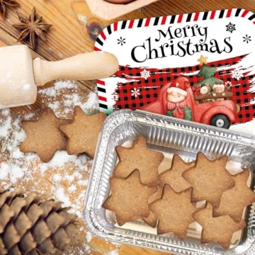 WorldBazaar Christmas Aluminum Food Storage Containers 36PC