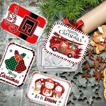 WorldBazaar Christmas Aluminum Food Storage Containers 36PC