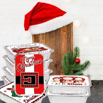 WorldBazaar Christmas Aluminum Food Storage Containers 36PC