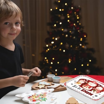 WorldBazaar Christmas Aluminum Food Storage Containers 36PC