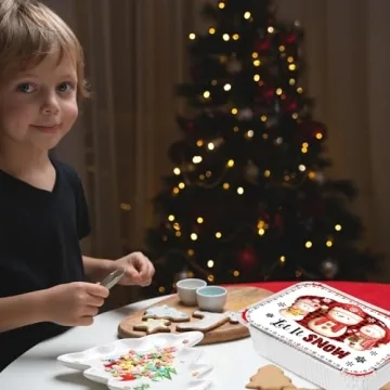 WorldBazaar Christmas Aluminum Food Storage Containers 36PC